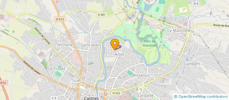 localisation de l'entreprise ASSOCIATION CULTURELLE D' AILLOT  CASTRES