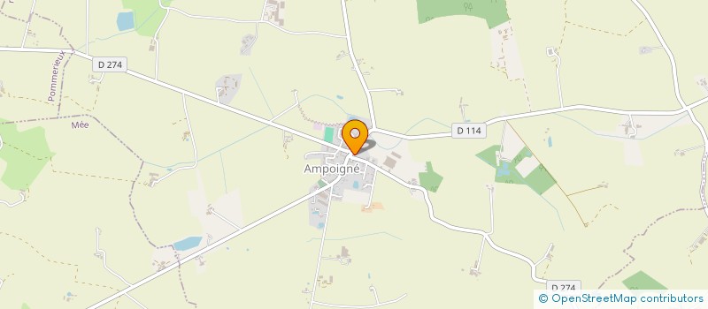 localisation de l'entreprise ASSOCIATION CULTURELLE D'AMPOIGNE  PREE-D'ANJOU