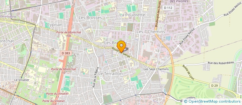 localisation de l'entreprise ASSOCIATION CULTURELLE D'APPRENTISSAGE ET DE BIENFAISANCE  BRON