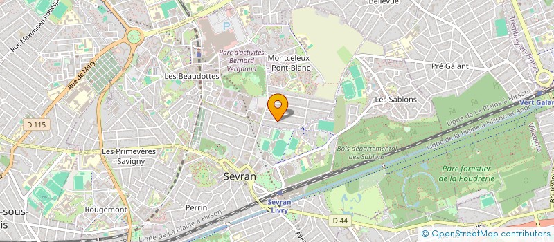 localisation de l'entreprise ASSOCIATION CULTURELLE D'ECHANGES ET DE DEVELOPPEMENT à SEVRAN