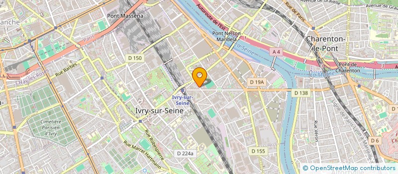 localisation de l'entreprise ASSOCIATION CULTURELLE DANSES ET LOISIRS (ACDL)  IVRY-SUR-SEINE