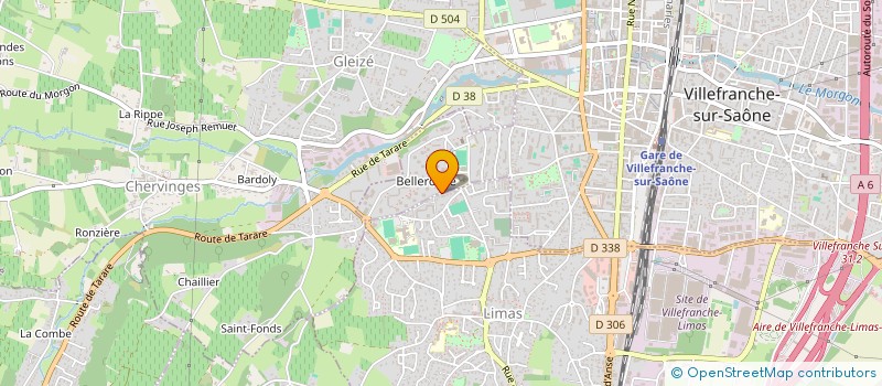 localisation de l'entreprise ASSOCIATION CULTURELLE DE BELLEROCHE  VILLEFRANCHE-SUR-SAONE
