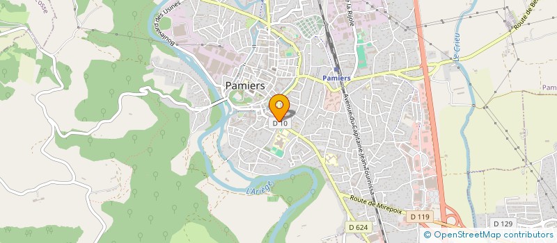 localisation de l'entreprise ASSOCIATION CULTURELLE DE BIENFAISANCE DE PAMIERS à PAMIERS