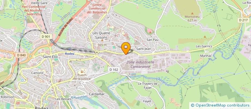 localisation de l'entreprise ASSOCIATION CULTURELLE DE BIENFAISANCE DE RODEZ  ONET-LE-CHATEAU