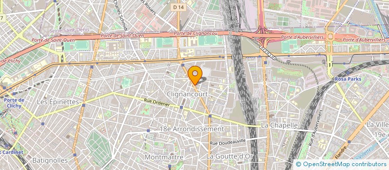 localisation de l'entreprise ASSOCIATION CULTURELLE DE BIENFAISANCE PARIS NORD  PARIS