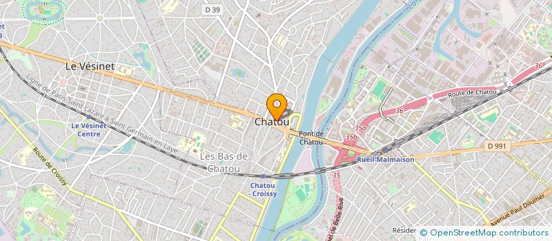 localisation de l'entreprise ASSOCIATION CULTURELLE DE CHATOU à CHATOU