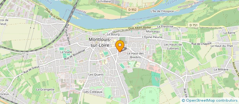 localisation de l'entreprise ASSOCIATION CULTURELLE DE L'EGLISE STS BEHNAM ET SARA  MONTLOUIS-SUR-LOIRE