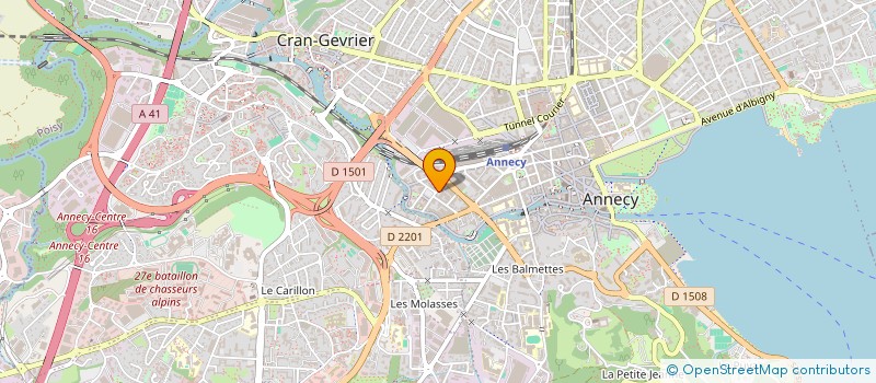 localisation de l'entreprise ASSOCIATION CULTURELLE DE LA COMMUNAUTE TURQUE à ANNECY