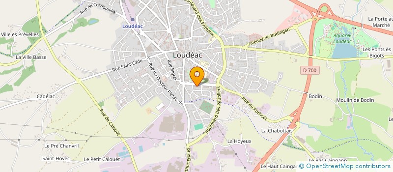 localisation de l'entreprise ASSOCIATION CULTURELLE DE LOUDEAC (ACL) à LOUDEAC