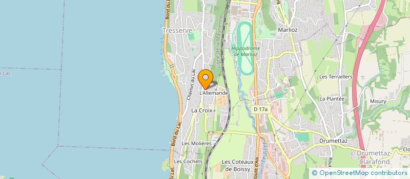 localisation de l'entreprise ASSOCIATION CULTURELLE DE TRESSERVE  TRESSERVE