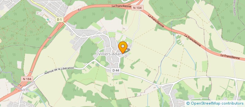 localisation de l'entreprise ASSOCIATION CULTURELLE DE VILLIERS-ADAM  VILLIERS-ADAM