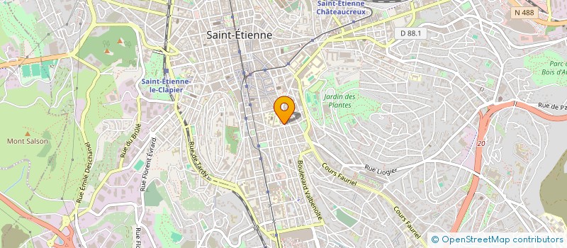 localisation de l'entreprise ASSOCIATION CULTURELLE DES ALEVIS D ANATOLIE  SAINT-ETIENNE