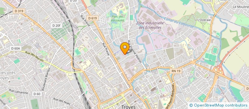 localisation de l'entreprise ASSOCIATION CULTURELLE DES ANGOLAIS DE L'AUBE  TROYES