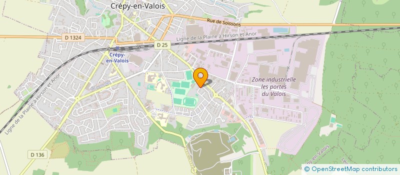 localisation de l'entreprise ASSOCIATION CULTURELLE DES ANTILLES  CREPY-EN-VALOIS