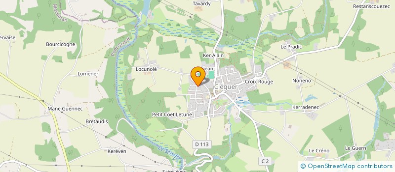 localisation de l'entreprise ASSOCIATION CULTURELLE DES  HAMAHAMETS EN BRETAGNE ( ACHB)  CLEGUER