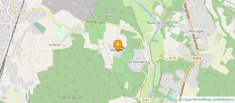 localisation de l'entreprise ASSOCIATION CULTURELLE DES MUSULMANS D'ANGOULEME ET DE NOUVELLE AQUITAINE - (ACMANA)  LA COURONNE