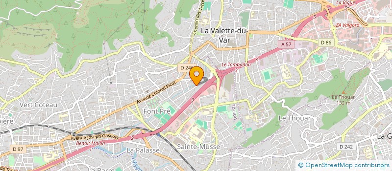 localisation de l'entreprise ASSOCIATION CULTURELLE DES MUSUMANS DE LA RED STE MARIE DE TOULON  TOULON