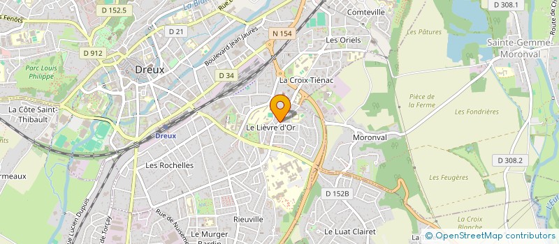 localisation de l'entreprise ASSOCIATION CULTURELLE DES PARENTS D'ELEVES DE LA REGION DROUAISE - A.C.P.E. à DREUX