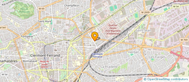 localisation de l'entreprise ASSOCIATION CULTURELLE DES RAPATRIES D'AUVERGNE (ACRA)  CLERMONT-FERRAND