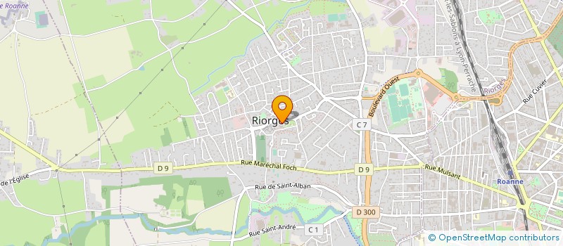 localisation de l'entreprise ASSOCIATION CULTURELLE DES SOURDS ET ENTENDANTS EN ROANNAIS à RIORGES