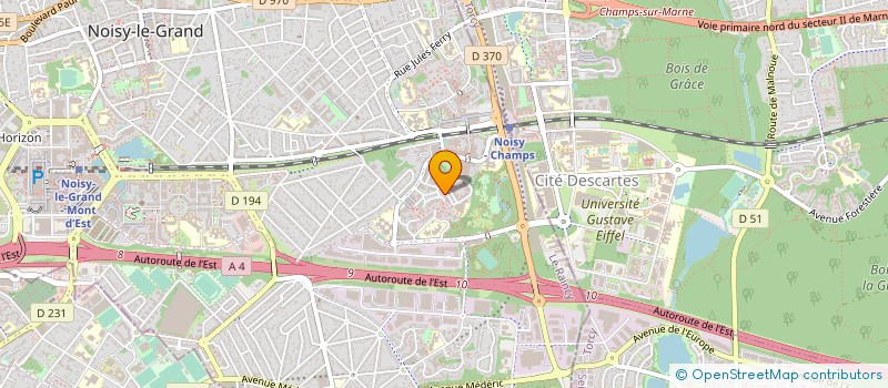 localisation de l'entreprise ASSOCIATION CULTURELLE DES SOURDS TUNISIENS EN ILE DE FRANCE  NOISY-LE-GRAND