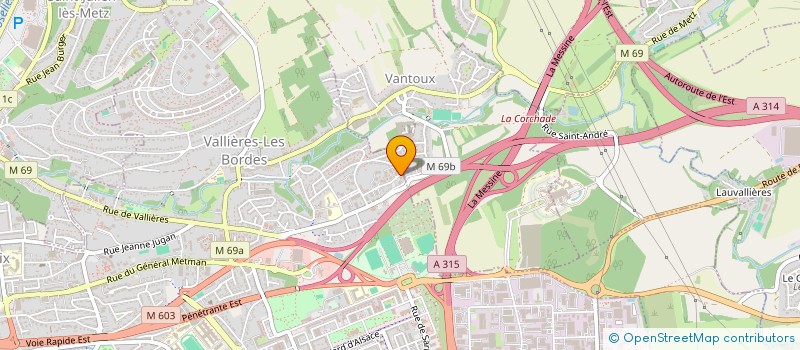 localisation de l'entreprise ASSOCIATION CULTURELLE DES TEMOINS DE JEHOVAH DE METZ  METZ