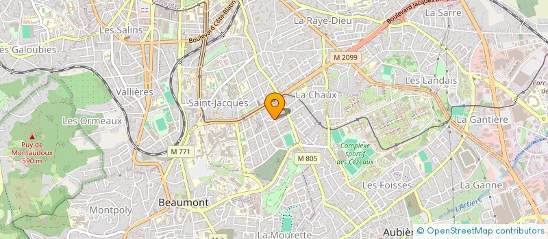 localisation de l'entreprise ASSOCIATION CULTURELLE DES TIDJANES DE CLERMONT-FERRAND  CLERMONT-FERRAND