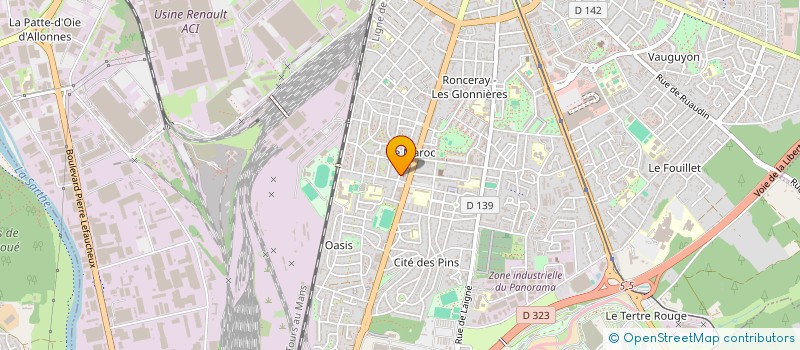 localisation de l'entreprise ASSOCIATION CULTURELLE DES TURCS DE LA SARTHE  LE MANS