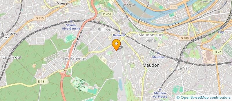 localisation de l'entreprise ASSOCIATION CULTURELLE DU CAMION THEATRE  MEUDON