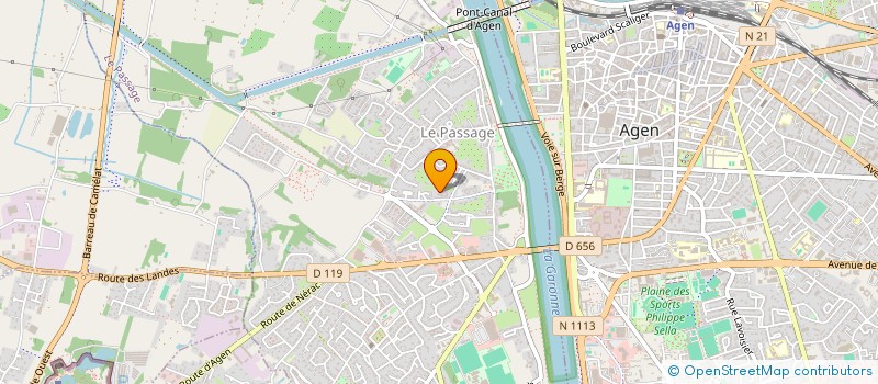 localisation de l'entreprise ASSOCIATION CULTURELLE DU CANALET  LE PASSAGE