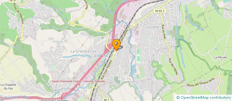 localisation de l'entreprise ASSOCIATION CULTURELLE DU CANTON DE LA GRAND CROIX  LA GRAND-CROIX