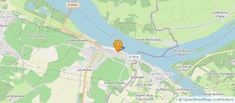 localisation de l'entreprise ASSOCIATION CULTURELLE DU CHATEAU DE MONTSOREAU  MONTSOREAU