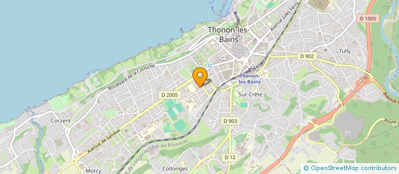 localisation de l'entreprise ASSOCIATION CULTURELLE DU LEMAN à THONON-LES-BAINS