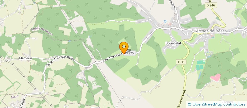 localisation de l'entreprise ASSOCIATION CULTURELLE DU PAYS D'ARTHEZ  ARTHEZ-DE-BEARN