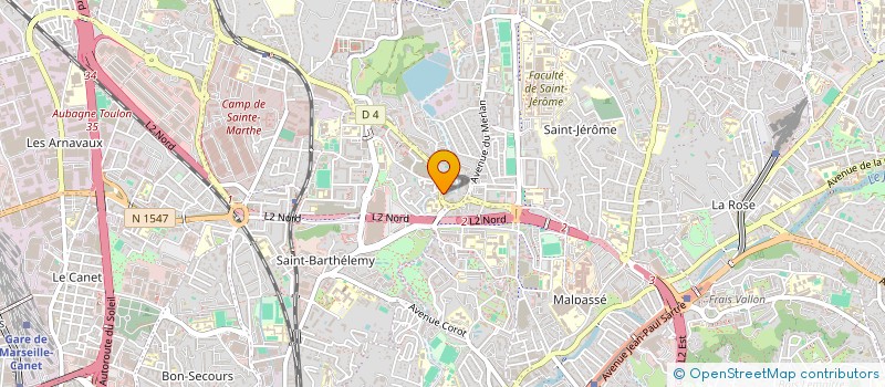 localisation de l'entreprise ASSOCIATION CULTURELLE EDUCATIVE ET SPORTIVE  MARSEILLE