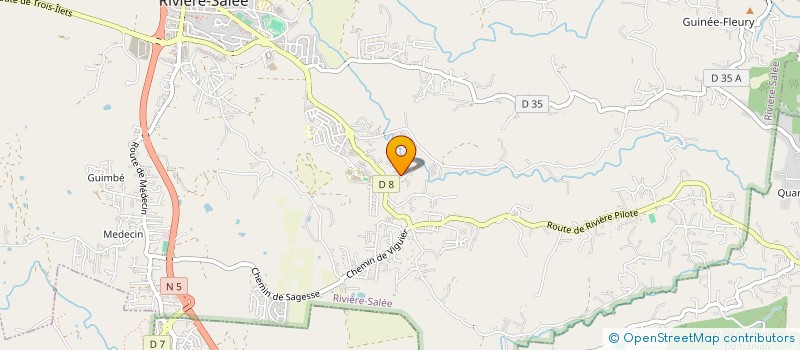 localisation de l'entreprise ASSOCIATION CULTURELLE EDUCATIVE POUR L AIDE AUX TOXICOMANES ET AUX EXCLUS  RIVIERE SALEE