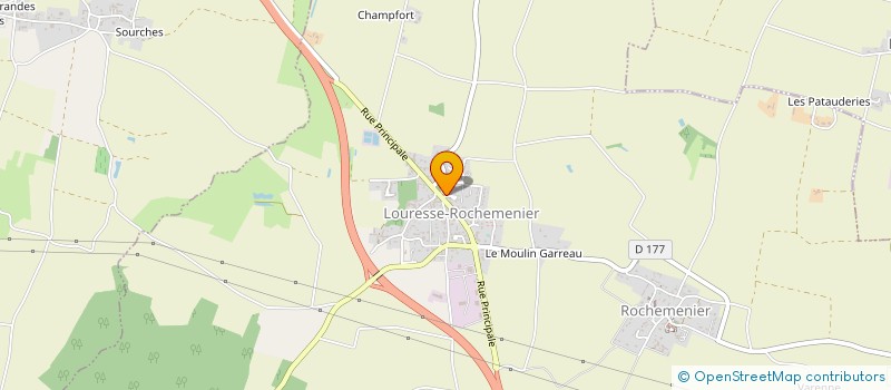 localisation de l'entreprise ASSOCIATION CULTURELLE EMPREINTES  DOUE-EN-ANJOU