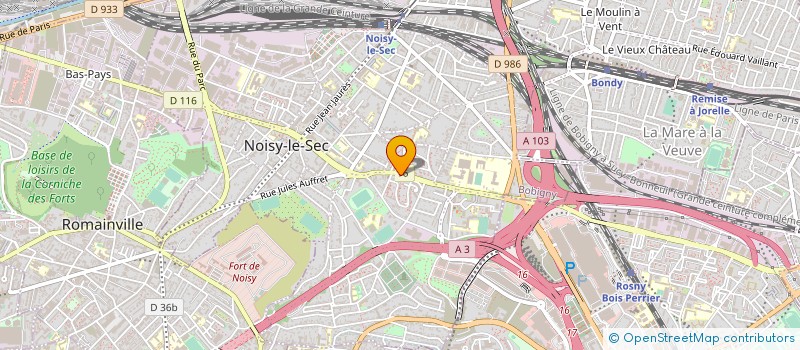 localisation de l'entreprise ASSOCIATION CULTURELLE ESPOIR à NOISY-LE-SEC