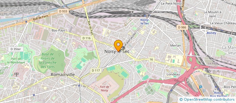 localisation de l'entreprise ASSOCIATION CULTURELLE ET ARTISANALE WE SERVE à NOISY-LE-SEC