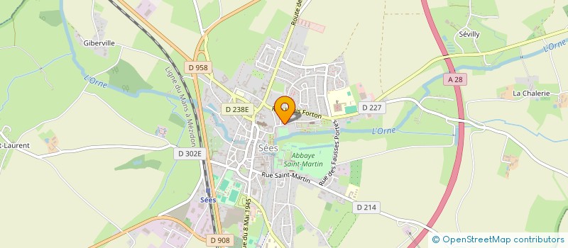 localisation de l'entreprise ASSOCIATION CULTURELLE ET ARTISTIQUE DE SEES ET DE SA REGION à SEES
