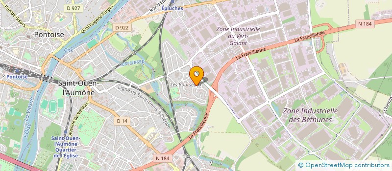 localisation de l'entreprise ASSOCIATION CULTURELLE ET CULTUELLE DES MUSULMANS DE SAINT OUEN L AUMONE  SAINT-OUEN-L'AUMONE