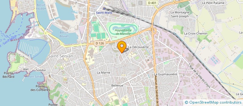 localisation de l'entreprise ASSOCIATION CULTURELLE ET CULTUELLE MUSULMANE DE SAINT-MALO  SAINT-MALO