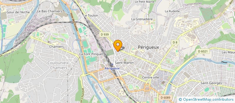 localisation de l'entreprise ASSOCIATION CULTURELLE ET D'ENTR'AIDE PROTESTANTE DE PERIGUEUX  PERIGUEUX