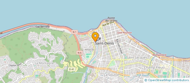 localisation de l'entreprise ASSOCIATION CULTURELLE ET D'INSERTION DIONYSIENNE DE LA REUNION à SAINT-DENIS