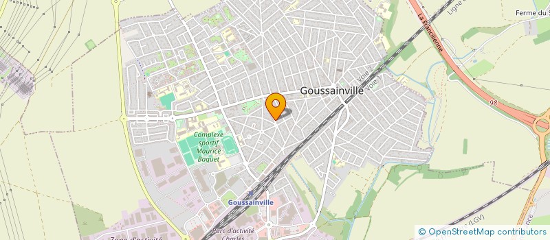 localisation de l'entreprise ASSOCIATION CULTURELLE ET EDUCATIVE DES ENFANTS FRANCO-TRUC DE GOUSSAINVILLE  GOUSSAINVILLE