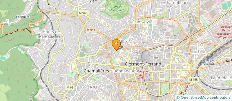 localisation de l'entreprise ASSOCIATION CULTURELLE ET FOLKLORIQUE SOLEIL D'ITALIE  CLERMONT-FERRAND