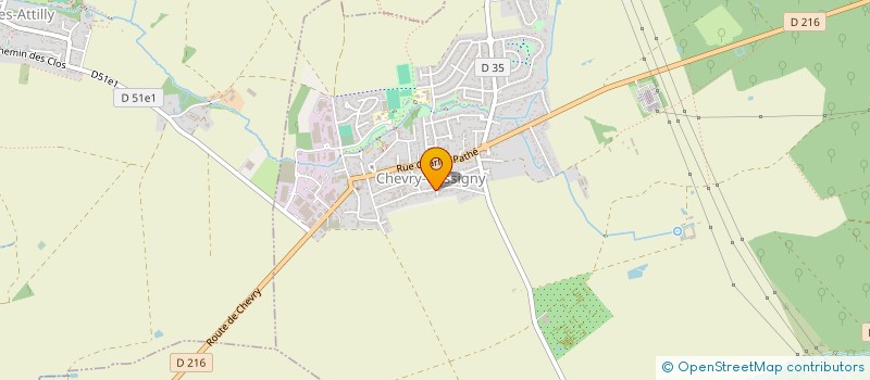 localisation de l'entreprise ASSOCIATION CULTURELLE ET HUMANITAIRE NHOM TAM DUYEN PARIS  CHEVRY-COSSIGNY