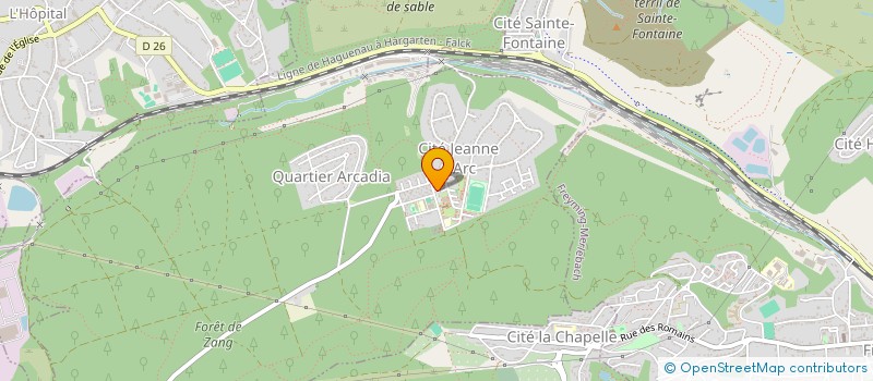 localisation de l'entreprise ASSOCIATION CULTURELLE ET LOISIRS DE JEANNE D'ARC  SAINT-AVOLD