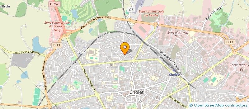 localisation de l'entreprise ASSOCIATION CULTURELLE ET MUSICALE DE L'OUEST à CHOLET