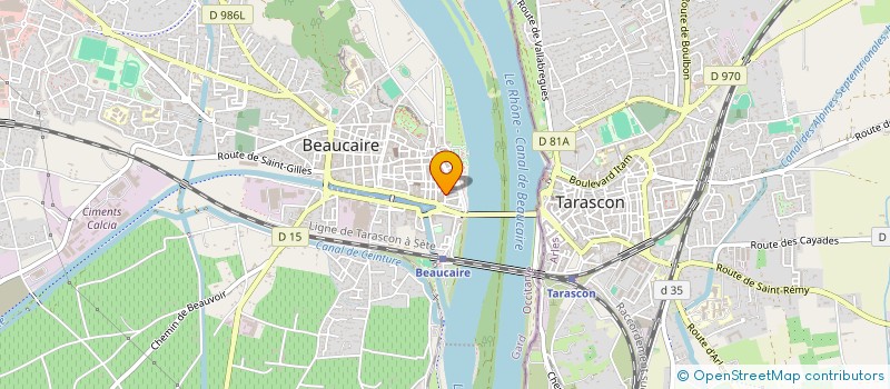 localisation de l'entreprise ASSOCIATION CULTURELLE ET SOCIAL AL SALAM  BEAUCAIRE